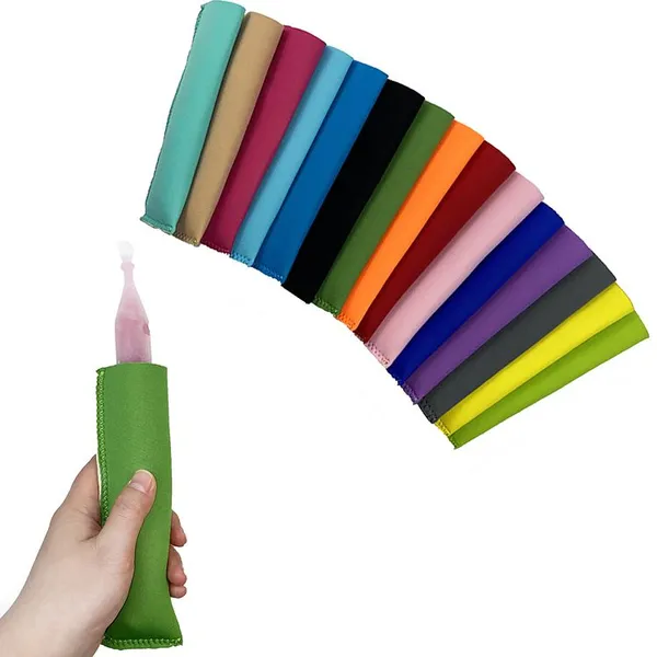 Custom Waterproof Insulated Neoprene Full Length Ice Popsicle Sleeves Icy Pole Holders photo-3
