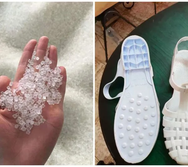 Manufacturer Supply Hot Sale in Africa South American Soft Crystal Pvc Rain Boots Sandals PVC Virgin Granules Compound photo-4