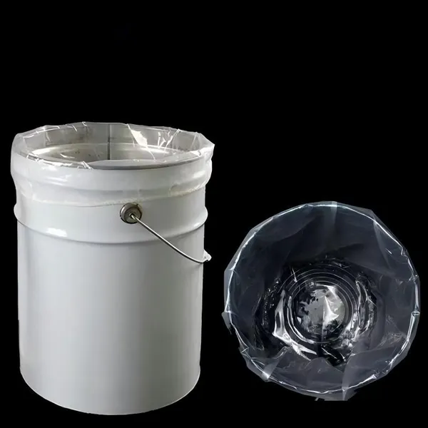 Heavy Duty PE Plastic Round Bottom Trash Bags With Side Gusset for Industrial Use