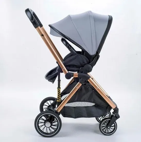 Foldable Baby Stroller 360° Rotatable Seat Two Way Push Baby Walker Stroller One Button Folding photo-2