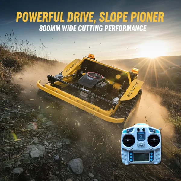 Vigorun VTLM800 Loncin 452cc Forced Lubrication Lawn Mower for Slopes, Professional All-Season Grass Cutting Machine