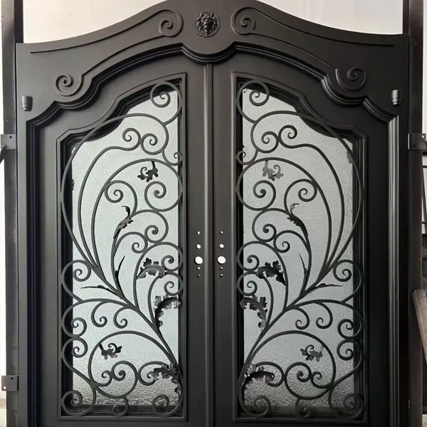 Wrought Iron Door French Steel Glass Door Design For Home