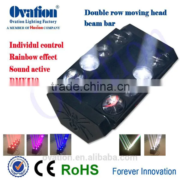8 Individually Controllable 10W RGBW LEDs Scanning Led Beam Pulse Effect Beam Bar photo-3