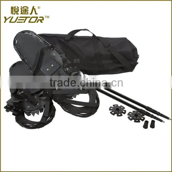 NEW and IMPROVED 2016 Model YUETOR All Terrain Adult Snowshoes With Poles and Carry Bag photo-2
