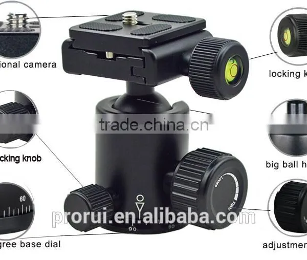 Professional Aluminum Desktop Camera Stand Ball Head, 360 Degree Panorama Ball Head Quality Choice Most Popular photo-6
