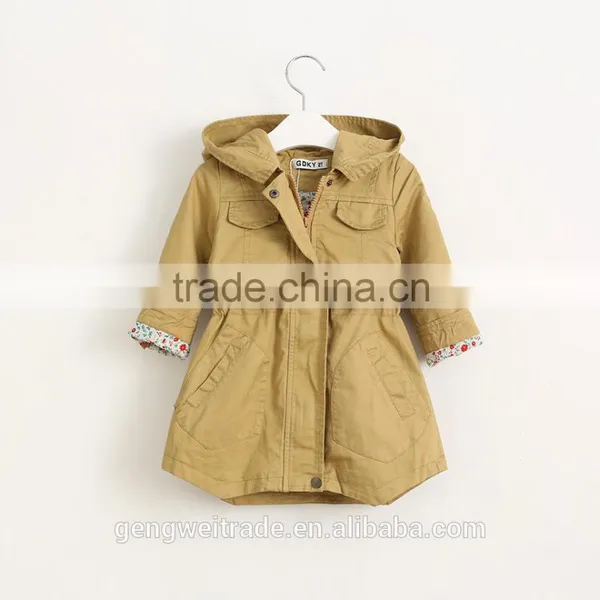 Wholesale Children's Boutique Clothing Kids Coats High Quality Floral Cotton Girls Winter Coat photo-4