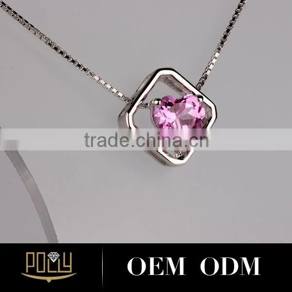 14K Fashion Necklace White Gold Pendant Sets in Dubai photo-3