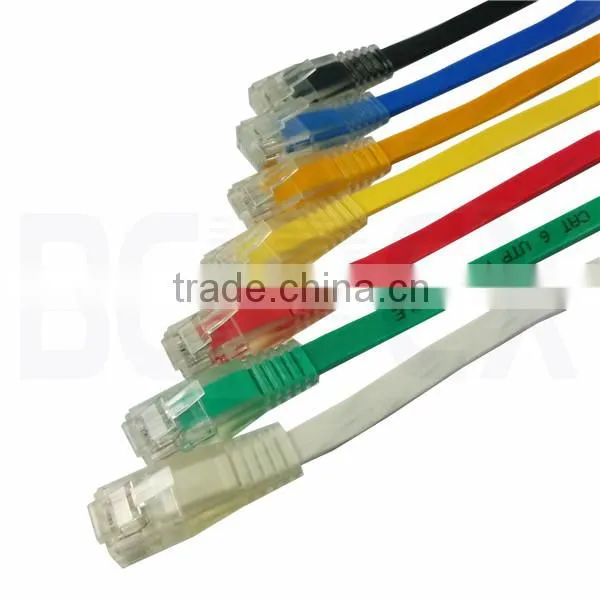 Flat Lan Cable UTP Cat5e Patch Cord Ethernet Jumper Cable photo-2