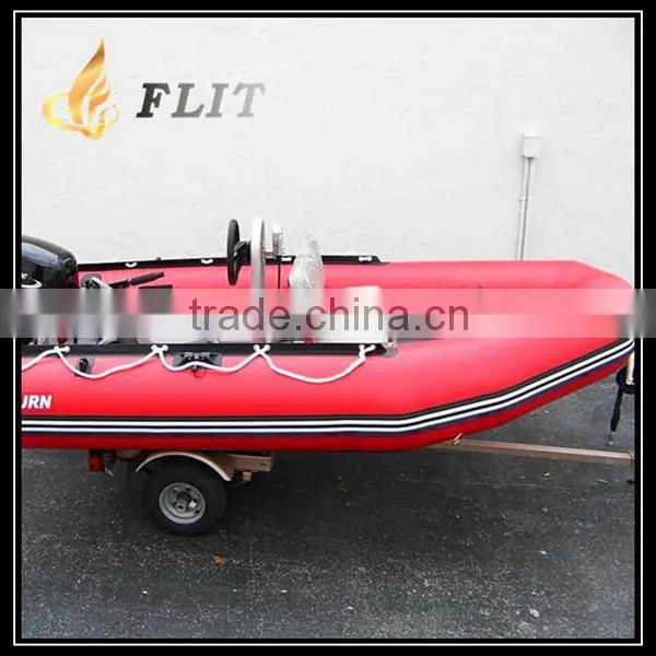 CE Certificate and Best Selling Korea 1.2mm Pvc Cheap Inflatable Boat With Outboard Motor photo-4