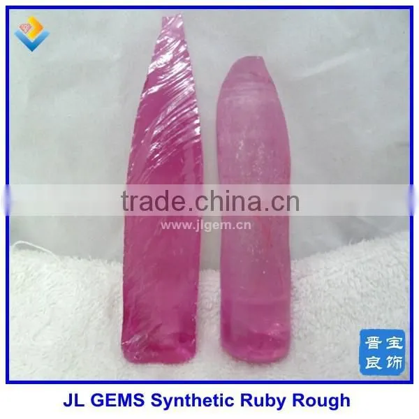 Hot Sale Synthetic Red Ruby 3# Corundum Rough Uncut Stone photo-3
