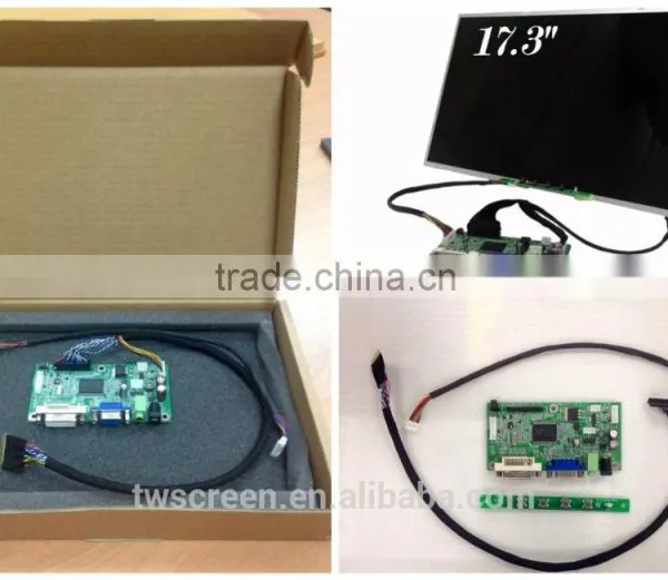 17.3" Flat Panel Display Plus Lcd Controller Board DIY Kits photo-2