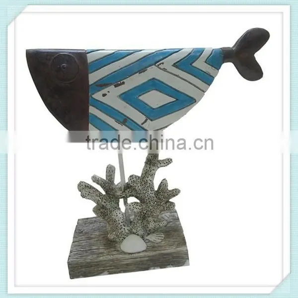 Decorative Colorful Resin Fish Sculpture Crafts photo-4