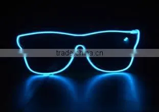 Glowing Party Rave EL Wire Glasses/EL Sunglasses/EL Light Glasses/Lighting EL Glasses photo-3