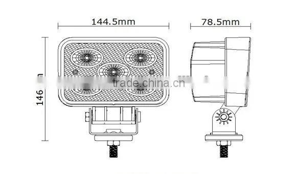 6*4INCH CREE LED Work Light 50W for Agricultural and Heavy Duty Machine photo-4