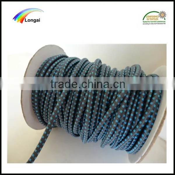 4mm Black Round Braided Elastic Cord 4mm Elastic Rope photo-2