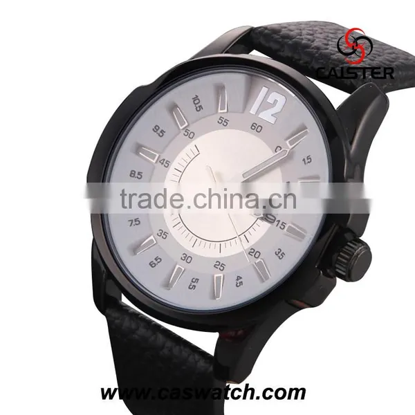 New Arrival Leather Strap Men Quartz Watch Cheap Mens Watches for Promotion Big Face Watches Men Leather Band photo-2