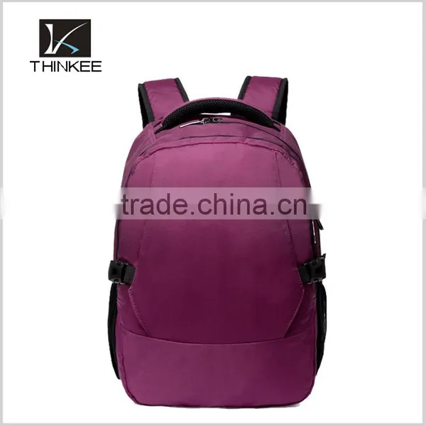 2015 New Fashion Waterproof Backpack Bag/laptop Backpack High Quality/khaki Backpack Pure Color photo-4