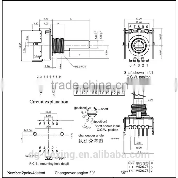 17 mm Multi-way Rotary Switches photo-4