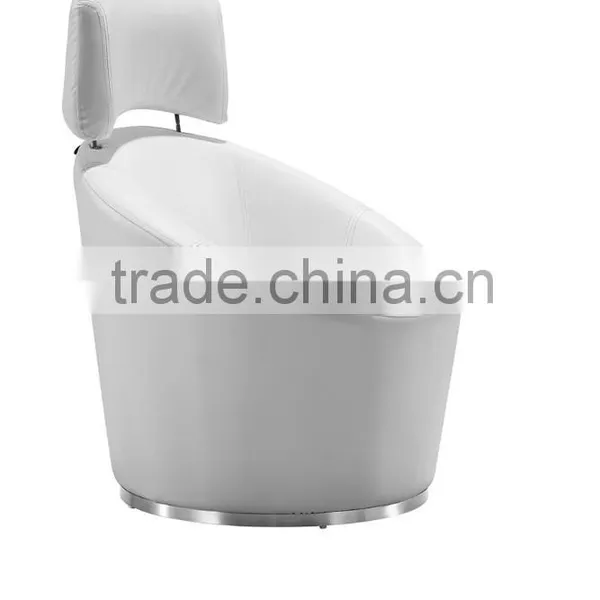 S-55-1 Furniture Sofa pu Sofa White Leather Sofa photo-2