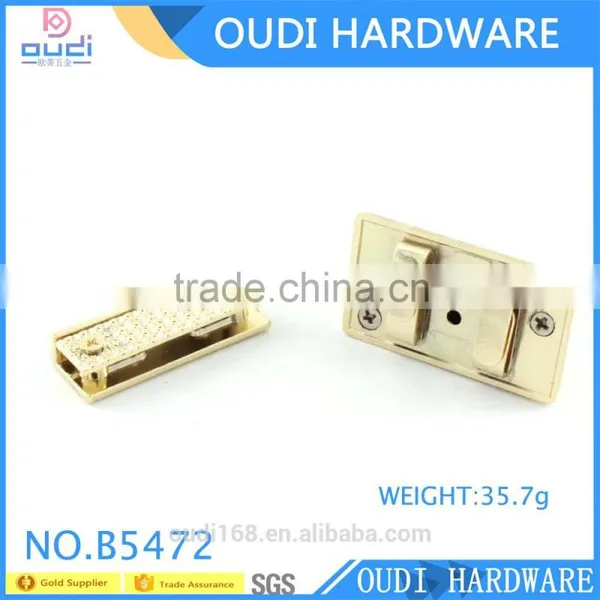 China Factory Wholesale Light Gold Fancy Twist Lock For Famous Women Handbag Accessories photo-6