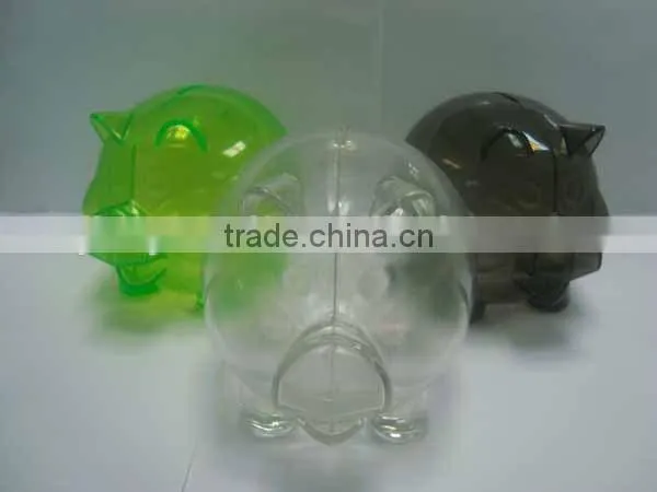 China Wholesale Colorful Plastic Lovely Piggy Saving Pot Money Bank Box for Sale photo-2