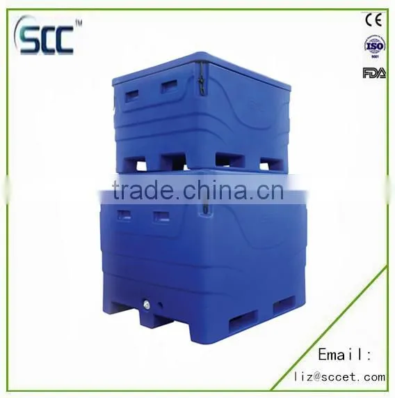 Rotomolded Plastic Fish Bin for Transporting, Made of Food Grade LLDPE photo-2