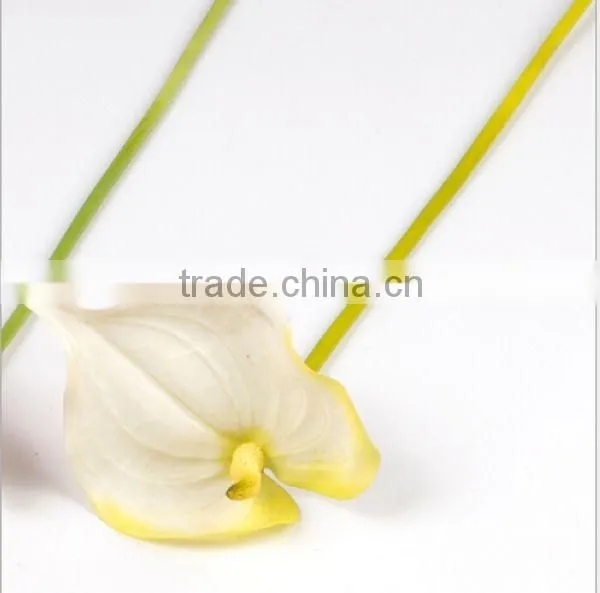 Single Head Red Anthurium Flowers, 51cm Anthurium Artificial Flowers for Public Decoration photo-3
