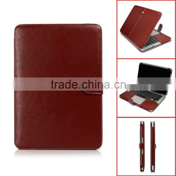 PU Leather Sleeve Case For Macbook Air 11 Air 13 Shell Cover Bag photo-4