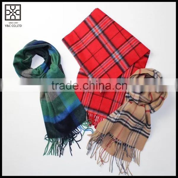 2015 New Design Mixed Color Wool Scarf With Fringe photo-4