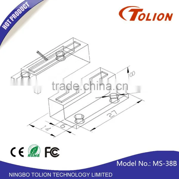 TOLION MS38B Magnetic Door Contact Switch Door Alarm Door Security Door Electric Contact photo-2
