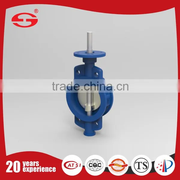 High Performance Pneumatic High Quality SS304 Pneumatic Wafer Type Butterfly Valves Hard Sealing Butterfly Valve photo-4