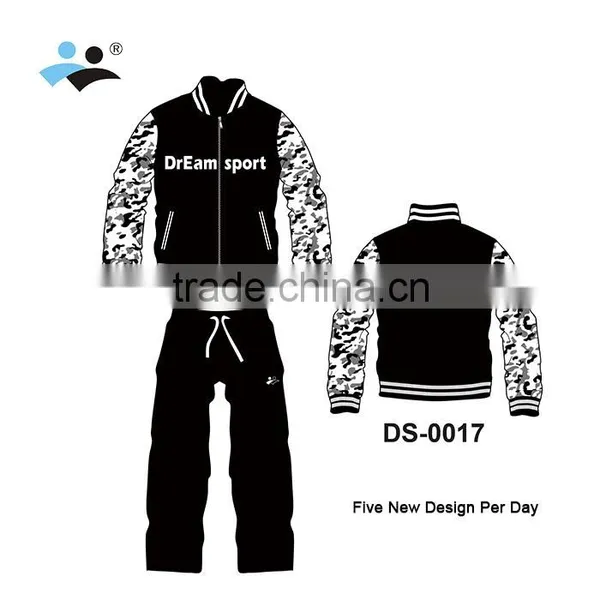 [DREAM SPORT] Factory Camo Men Zip Sweatshirt Without Hood