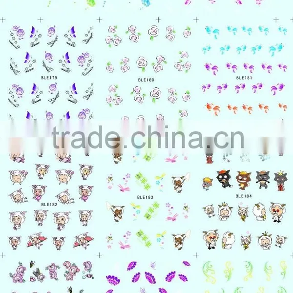 Most Popular Cheap Water Transfer Printing BLE Nail Sticker for Sale 2015 photo-5