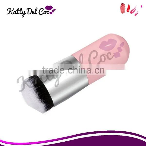 Good Quality Wooden Makeup Brushes for Foundation Make up Pink and White Color photo-5