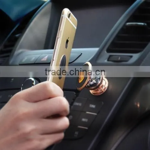 Gold Flexible Magnetic Car Mount /mobile Phone Car Holder China