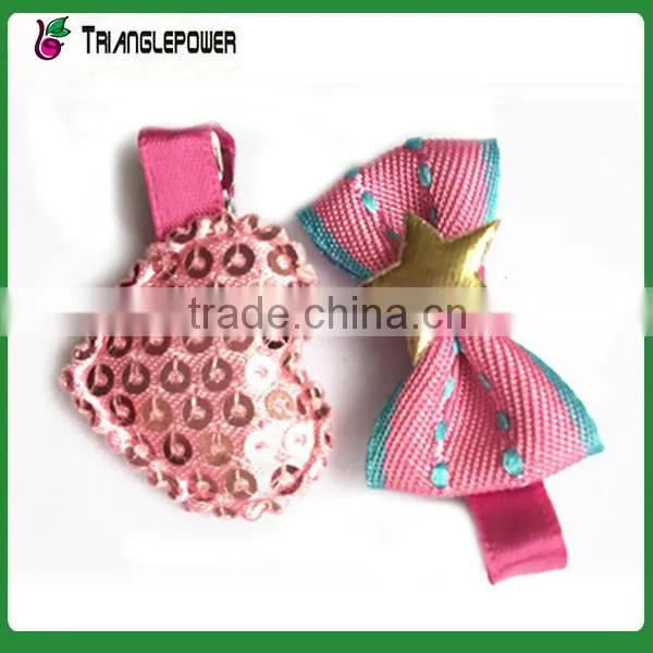 New Design Cute Cotton Fabric Flower Children Hair Clip Set NCA160314 photo-5