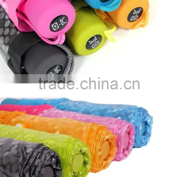 3-fold Transparent Telescopic Dotted 10C POE Candy Color Brand Umbrella photo-3