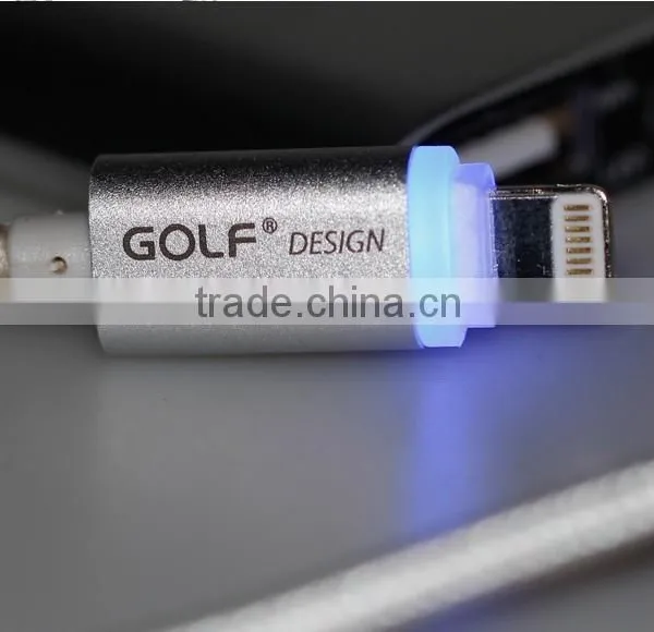 Fast Charging and Transmission Speed LED Metal Cable ,Golf LED Metal Braided Usb Cable for Lighting Smart Phone photo-2