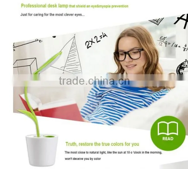 Unique Design Colourful Sapling Pen Holder Led Table Lamp& Reading Lamp photo-2