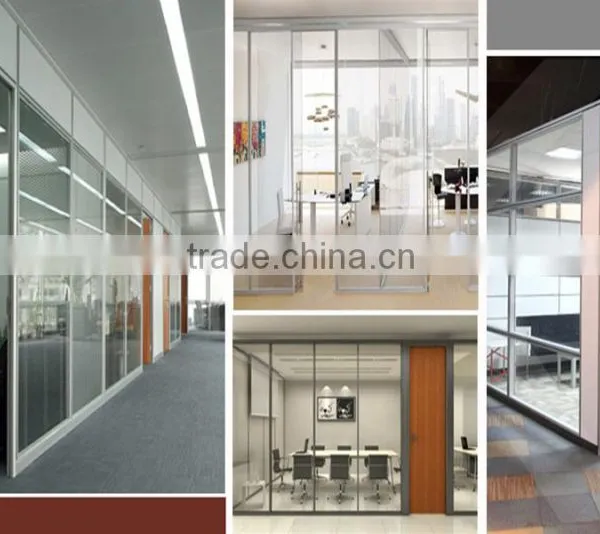 High Quality Executive Office Partition Office Wall Partitions / Clear Glass Partition Wall / Glass Partition / Aluminum