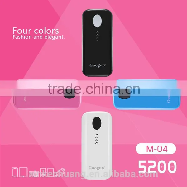 Guoguo 2016 Promotion Fast Charging Portable Fish Mouth 5200mAh Power Bank for Iphone7 photo-4