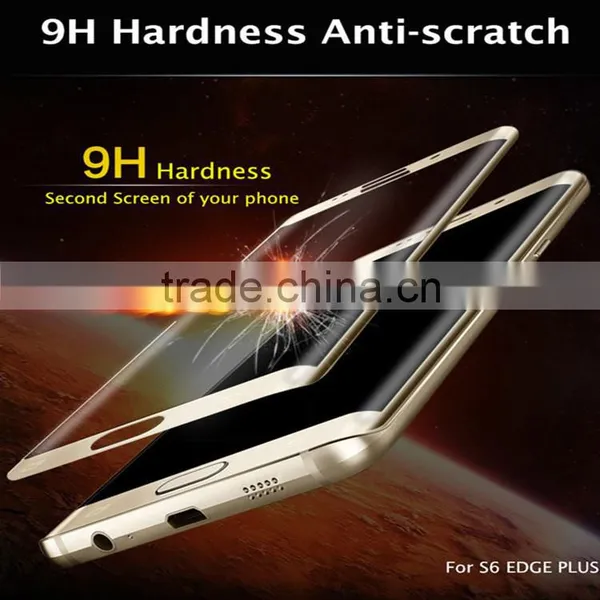 For Samsung Galaxy S6 Edge+ Tempered Glass Screen Protector Curved Design With Retail Package photo-4