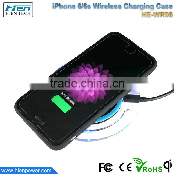 Rubber Oil Surface for IPhone 6 qi Wireless Phone Charger Case photo-6