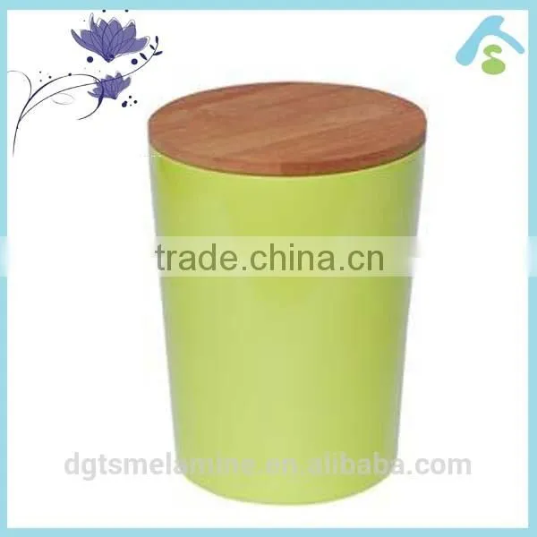 Melamine Coffe Barrel With Wooden Cover photo-2