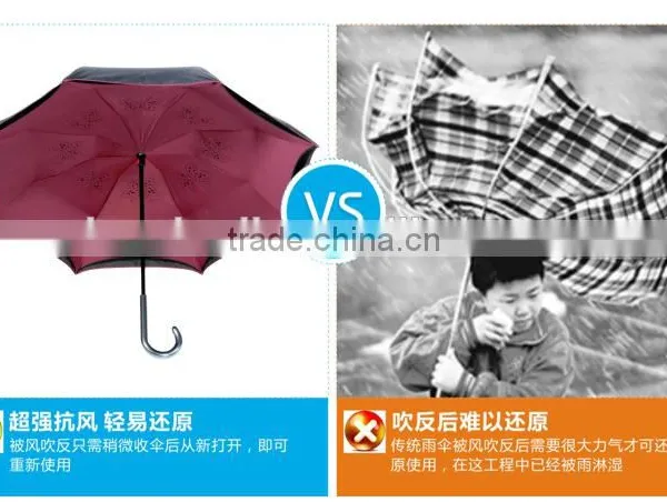 Inverted Umbrella, Double Layer Inverted Umbrella, Custom Photo Umbrella photo-4