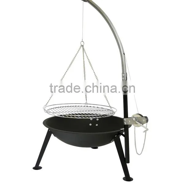 Adjustable and Swing Balcony Hanging Grill Charcoal Bbq photo-3