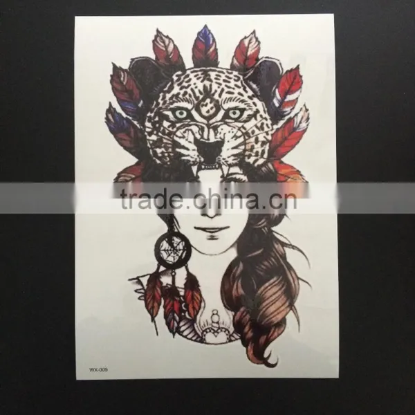 WX- 026 Pretty Female CMYK Tattoos/ Temporary Body Tattoo Sticker/ Custom Body Tattoo photo-2