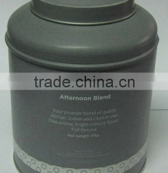 Tea Packaging Tin Box , Round Tea Can