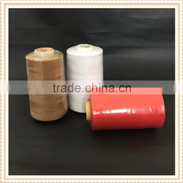 Raw White China 100% Cone Spun Yarn for Polyester Sewing Thread Wholesale 20/2 30/2 40/2 50/2 60/2 80/2 photo-2
