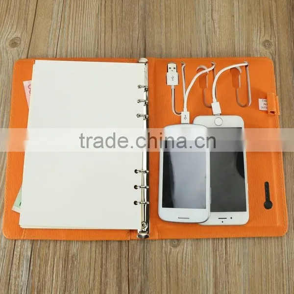 Custom 6 Ring PU Faux Custom Notebook/leather Note Book photo-4